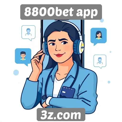 Interação e suporte ao cliente no 8800bet app