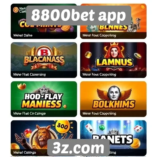 Explorando a diversidade de jogos disponíveis no 8800bet app