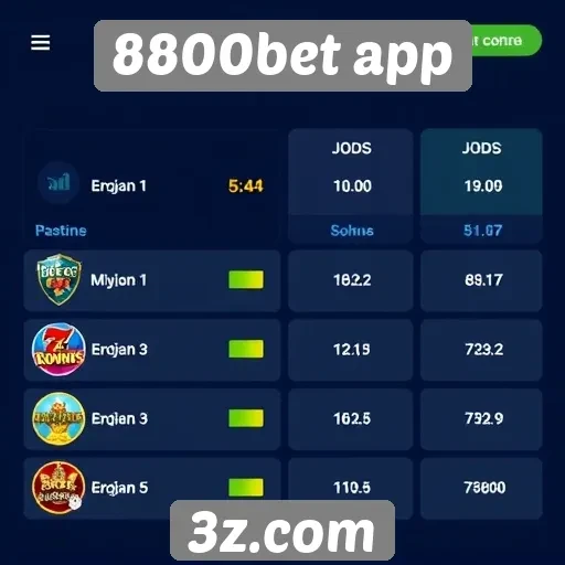 Comparativo entre opções de jogos no 8800bet app
